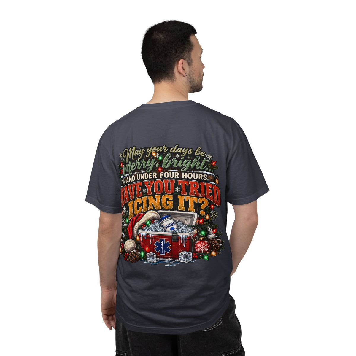 Have You Tried Icing It? Christmas EMS Shirt | Funny Paramedic Holiday T-Shirt & Sweatshirt | Adult Medical Humor Gift