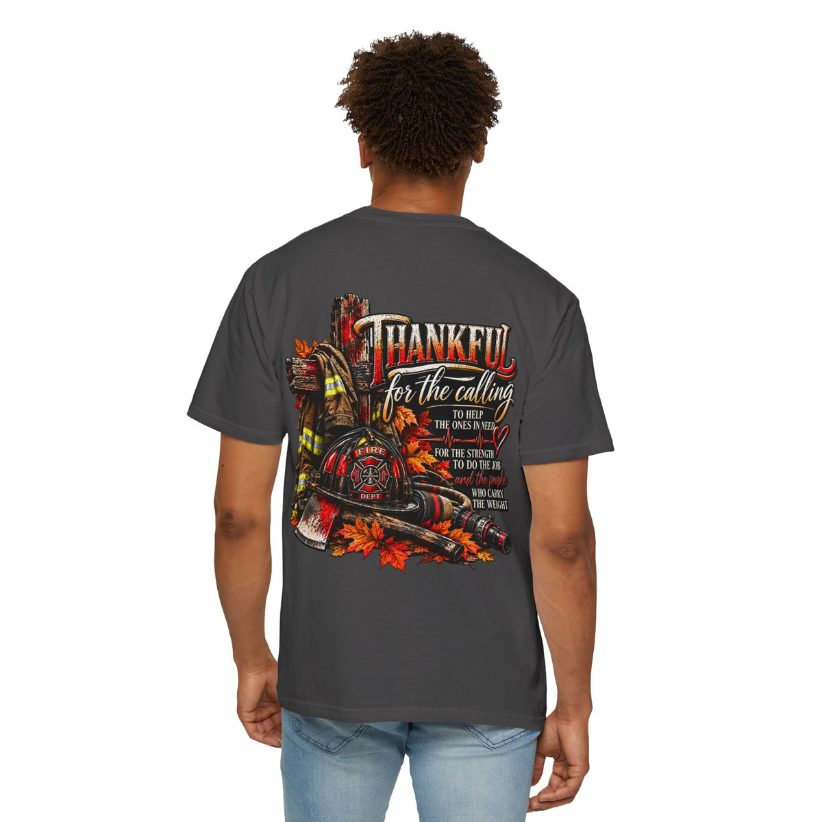 Thankful for the Calling | Firefighter Thanksgiving T-Shirt