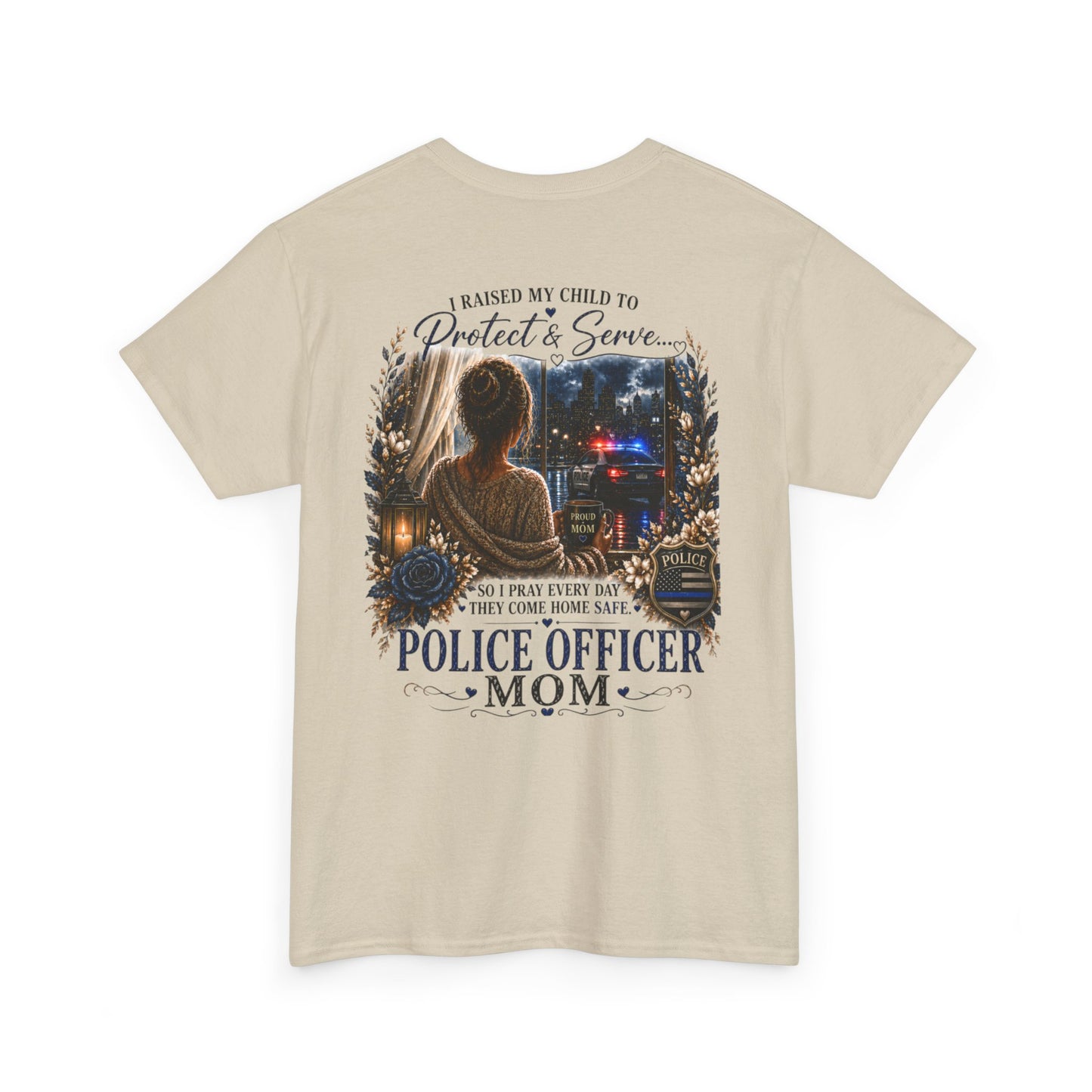 Police Mom T-Shirt — Proud Blue Line Law Enforcement Family Tee