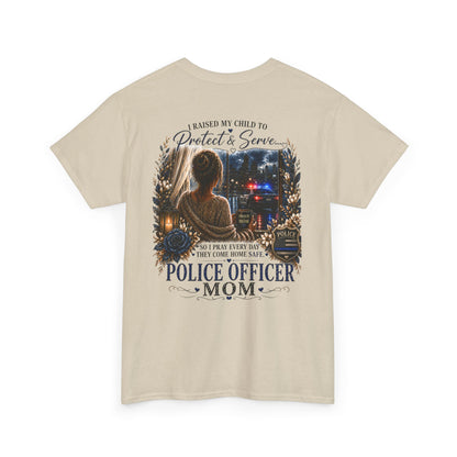 Police Mom T-Shirt — Proud Blue Line Law Enforcement Family Tee