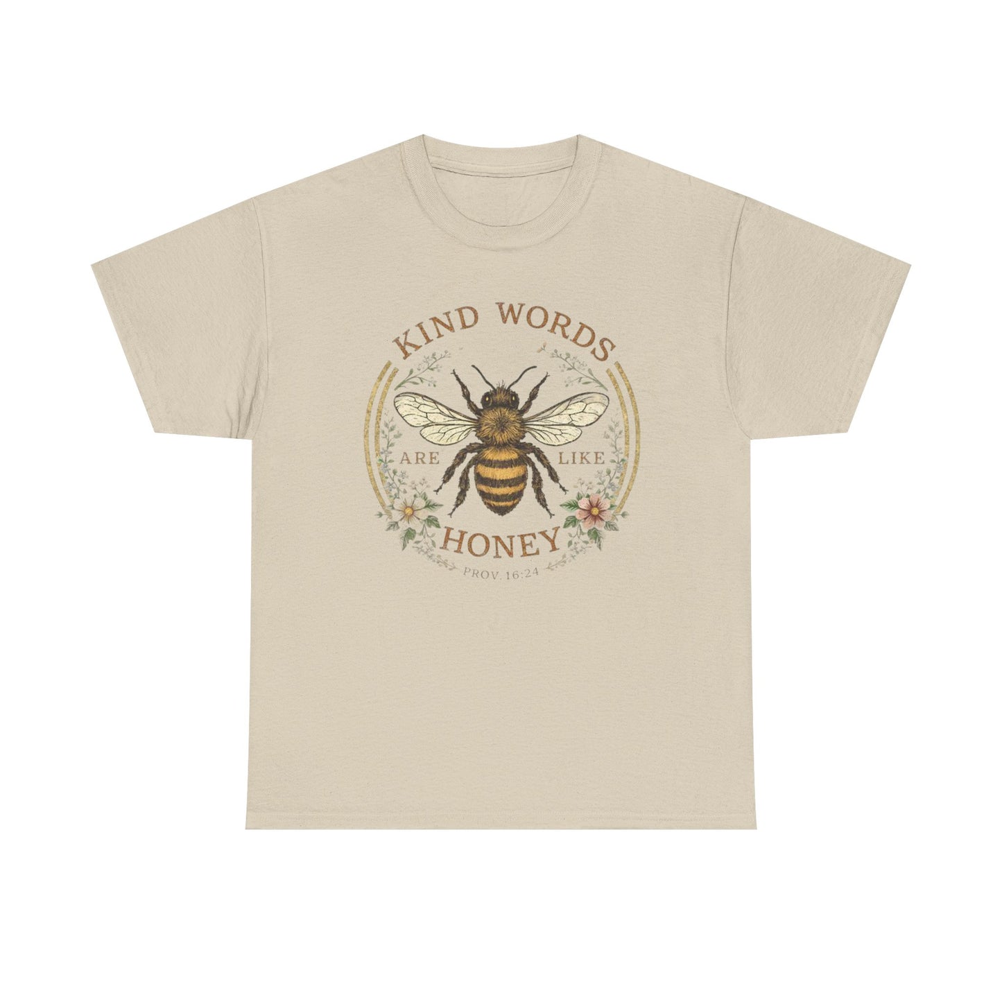 Kind Words Stick Like Honey Bee T-Shirt — Sweet Southern Positive Vibes Tee