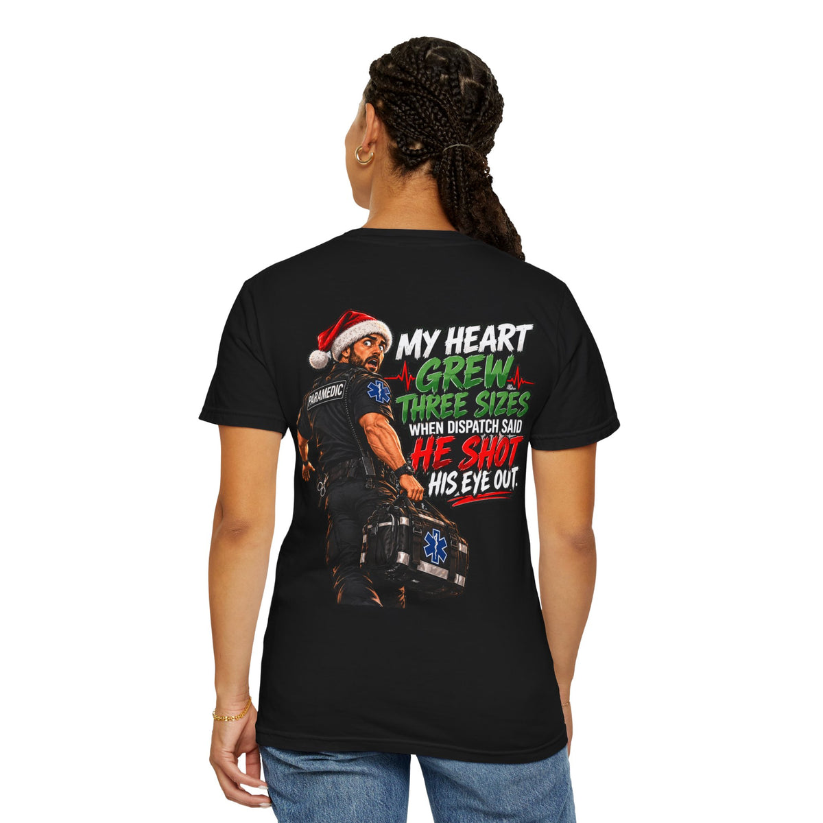 My Heart Grew Three Sizes | Funny Paramedic Christmas T-Shirt & Sweatshirt