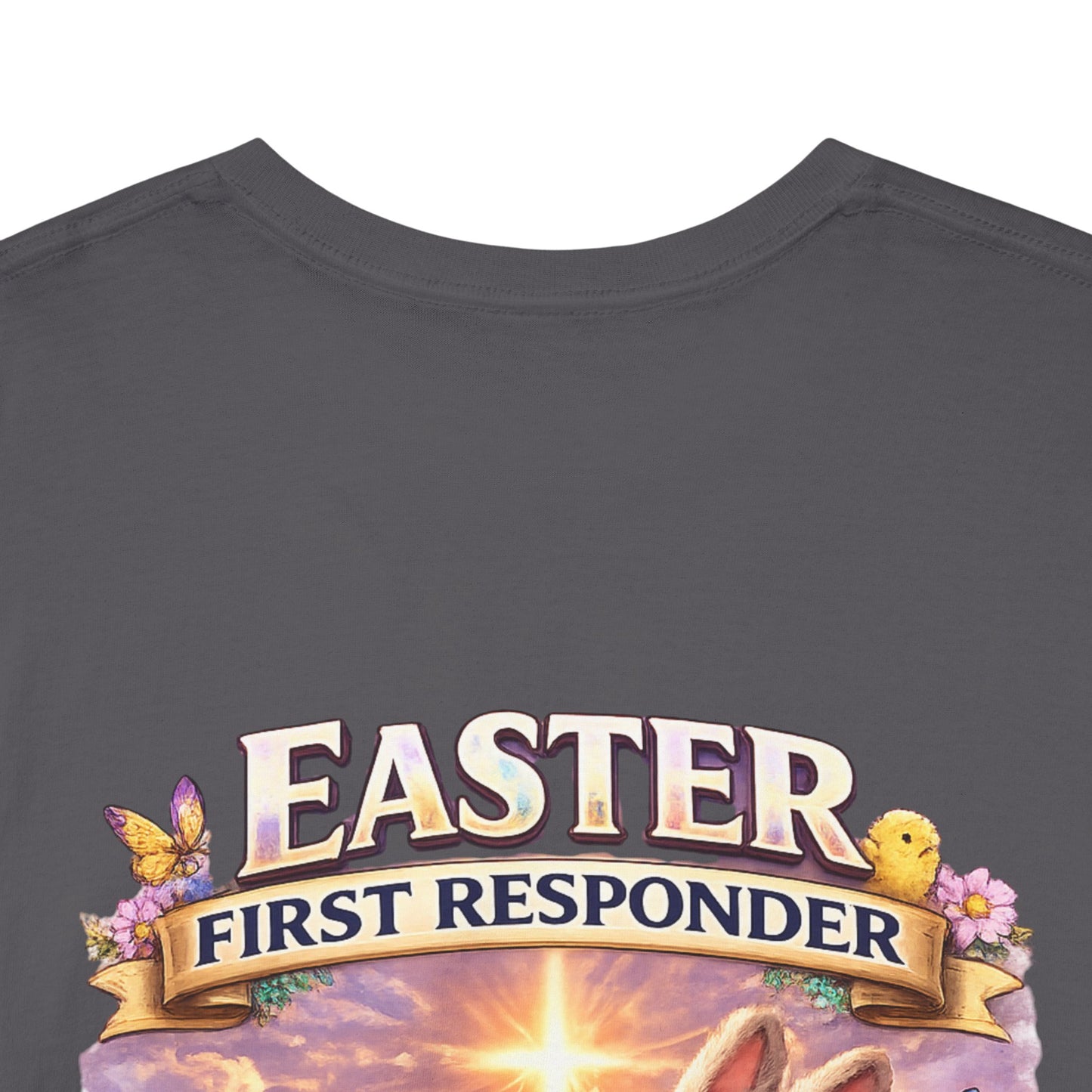 First Responder Easter T-Shirt — Cute EMS, Firefighter & Police Holiday Tee