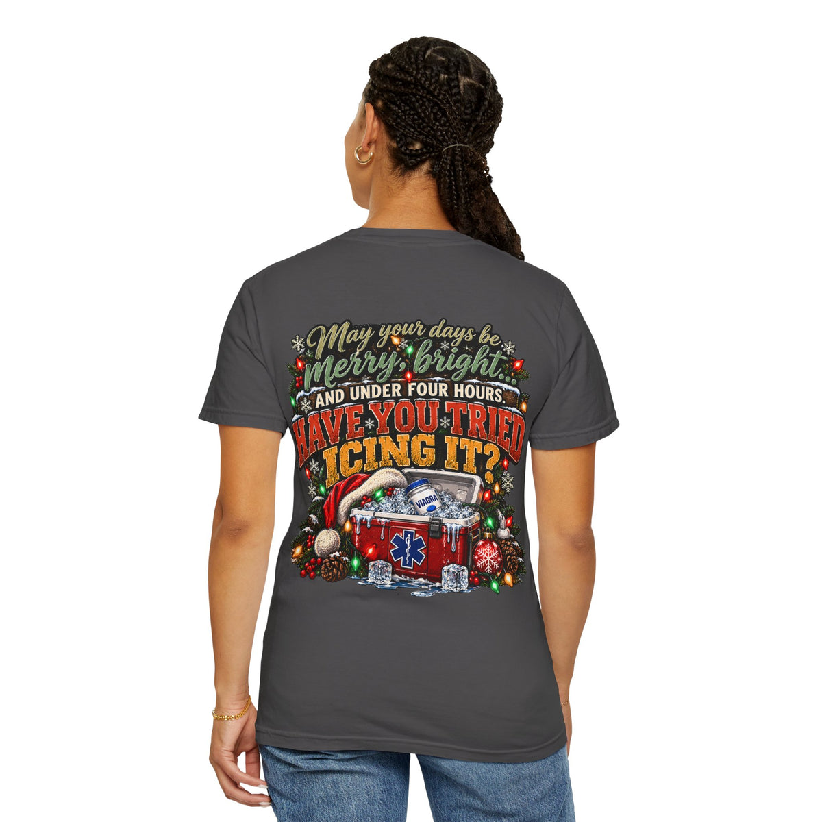 Have You Tried Icing It? Christmas EMS Shirt | Funny Paramedic Holiday T-Shirt & Sweatshirt | Adult Medical Humor Gift