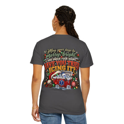 Have You Tried Icing It? Christmas EMS Shirt | Funny Paramedic Holiday T-Shirt & Sweatshirt | Adult Medical Humor Gift