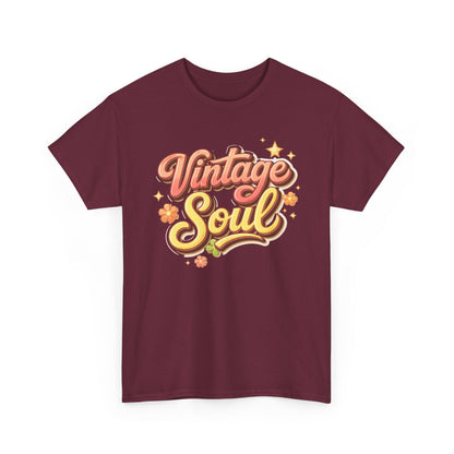 Retro Groovy Tee — "Vintage Soul" 70s-Inspired Hippie Graphic Shirt