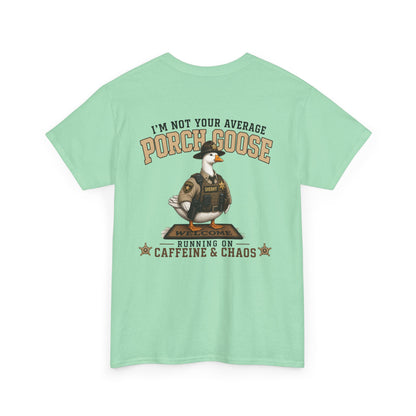Deputy Porch Goose T-Shirt — "Meet Your Porch Guardian"