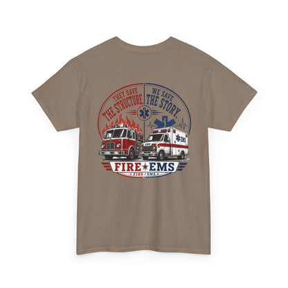 Fire Department & EMS Sarcasm T-Shirt — Funny Emergency Services Tee