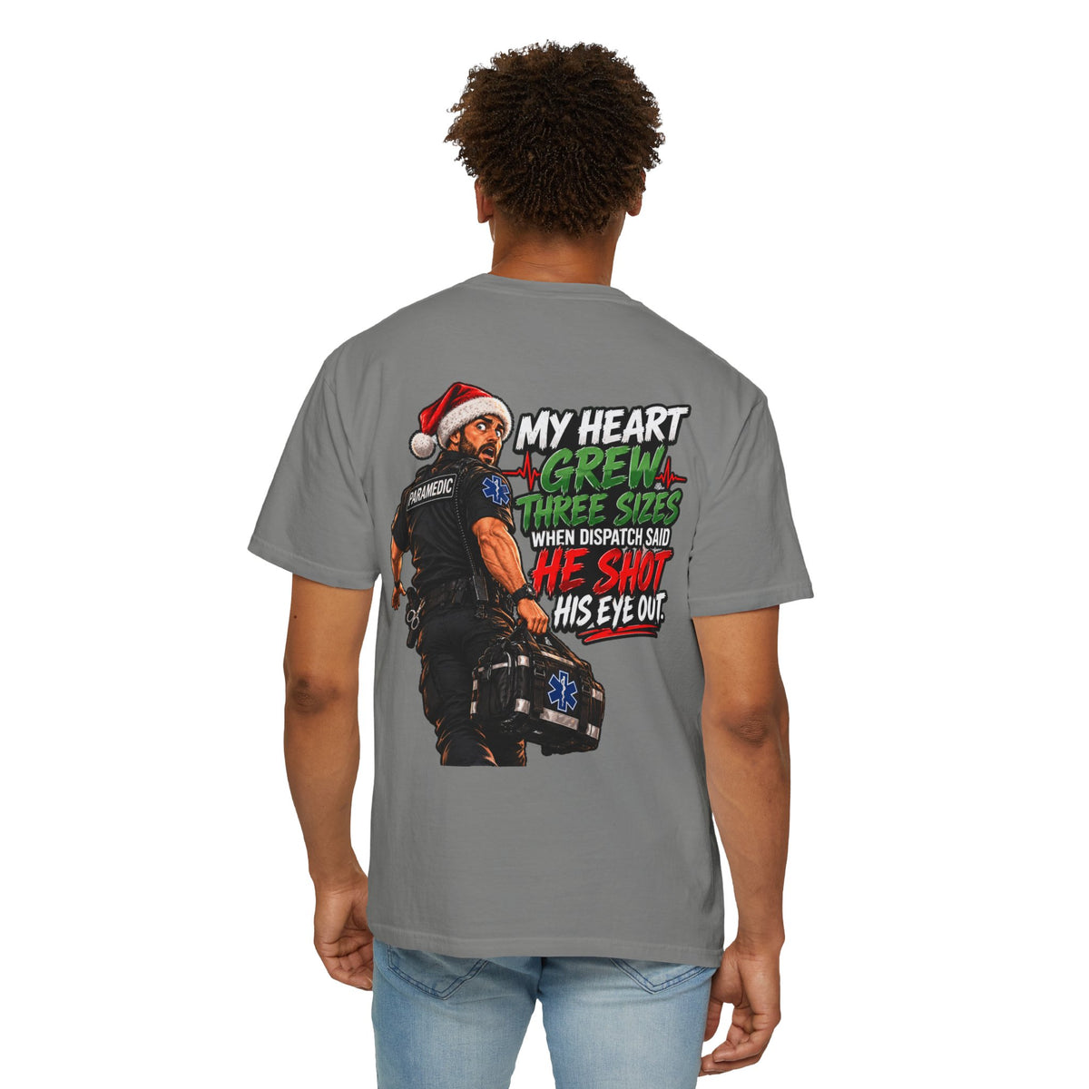 My Heart Grew Three Sizes | Funny Paramedic Christmas T-Shirt & Sweatshirt