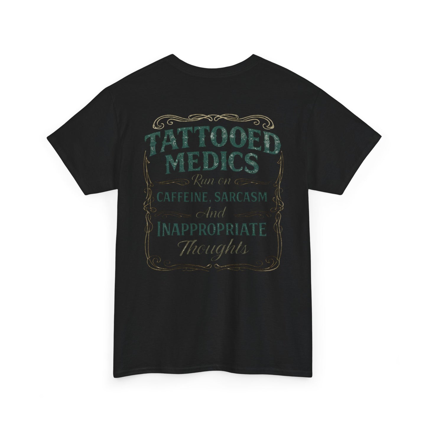 Caffeine & Chaos Tattooed Medics Tee | Paramedic EMS Humor