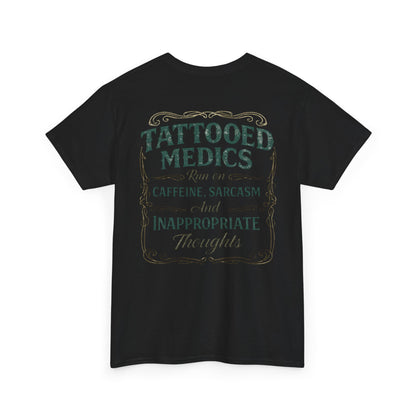 Caffeine & Chaos Tattooed Medics Tee | Paramedic EMS Humor