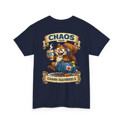 ADHD Chaos Squirrel Paramedic Tee | EMS Chaos EMT Shirt
