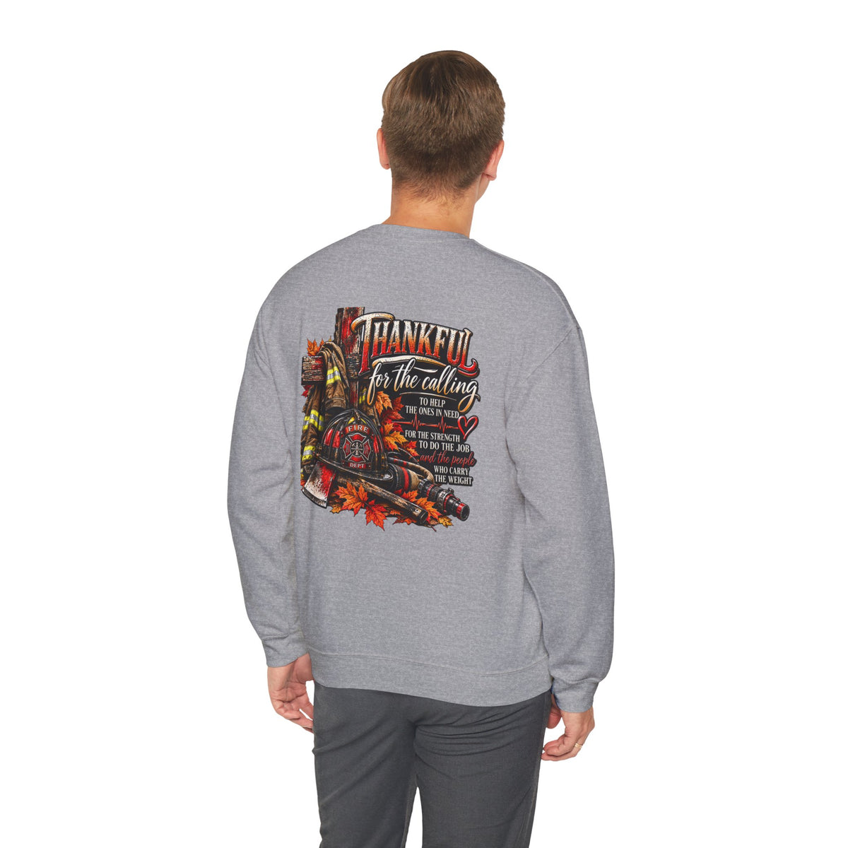 Thankful for the Calling | Firefighter Thanksgiving  Sweatshirt