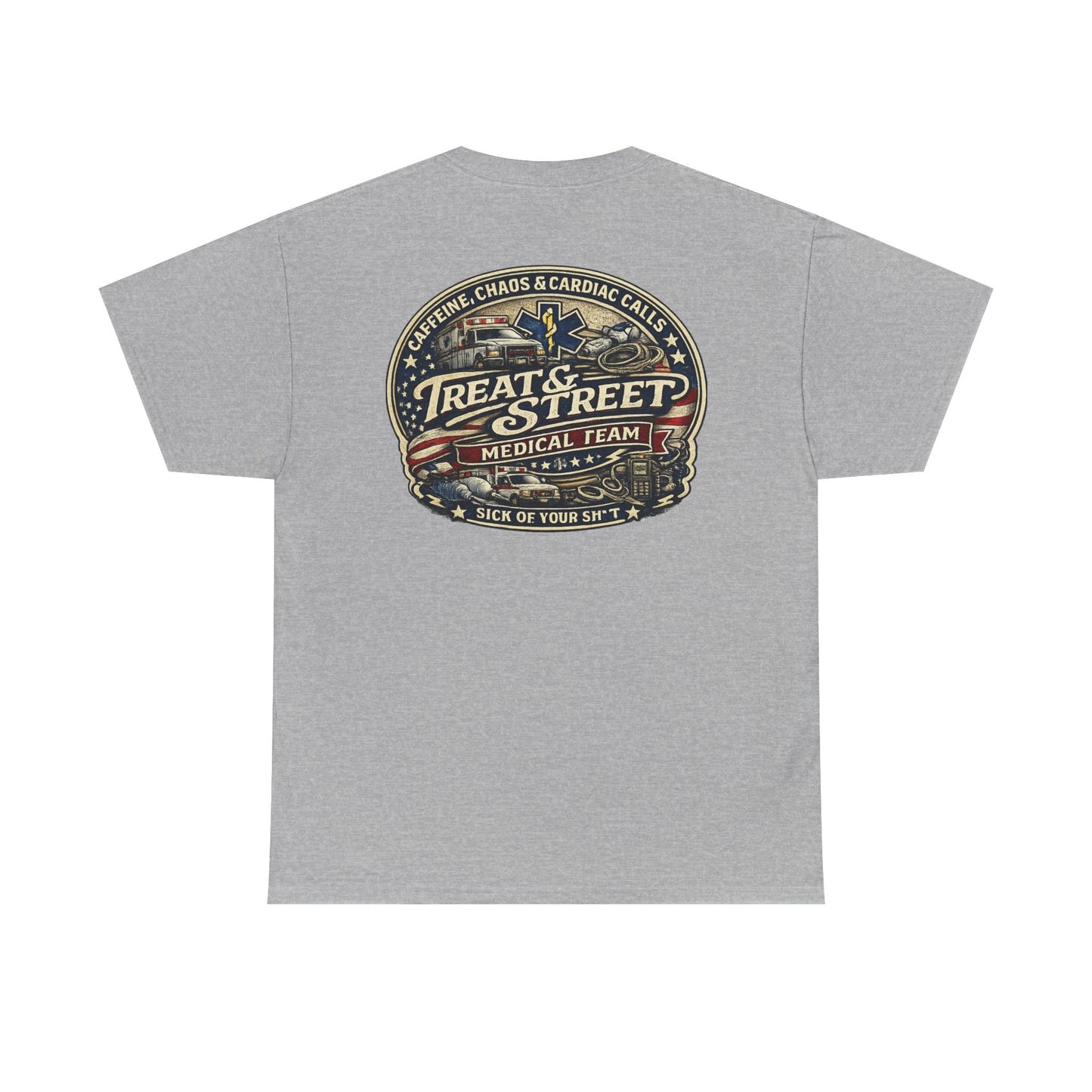 Treat & Street Medical Team First Responders T-Shirt | Firefighter Police EMS