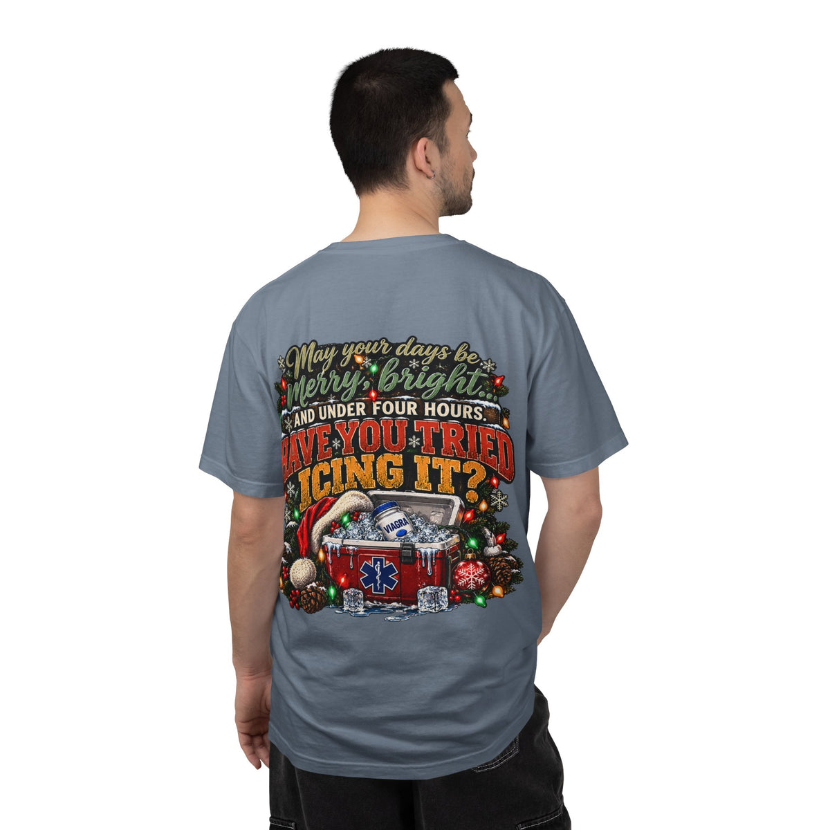 Have You Tried Icing It? Christmas EMS Shirt | Funny Paramedic Holiday T-Shirt & Sweatshirt | Adult Medical Humor Gift