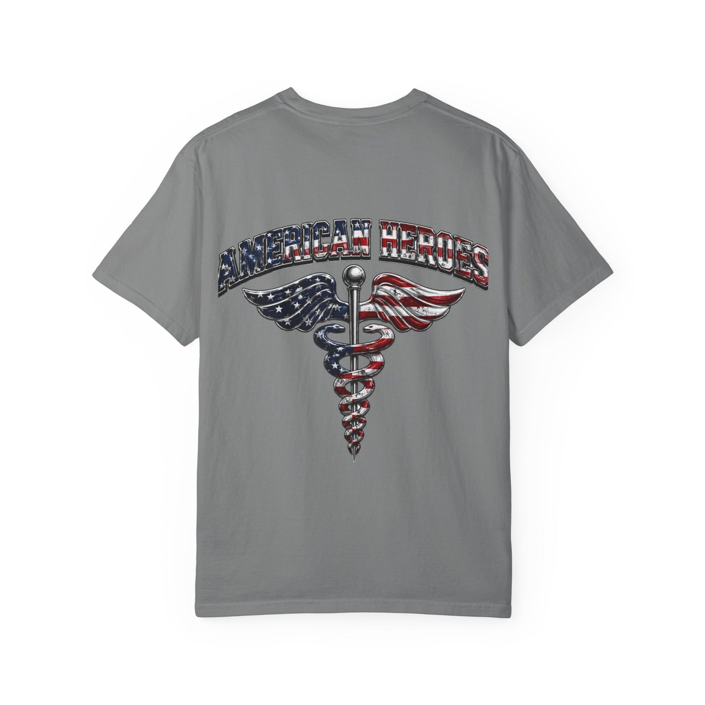 American Heroes Caduceus T-Shirt | Flag Medical Symbol