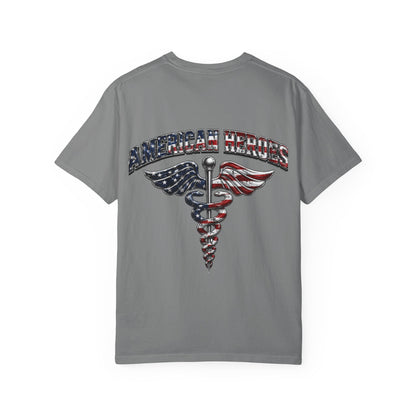American Heroes Caduceus T-Shirt | Flag Medical Symbol