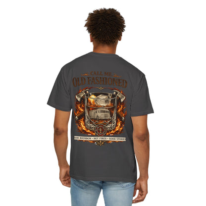 Firefighter Bourbon & Brotherhood T-Shirt — "Call Me Old Fashioned"