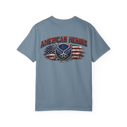 Air Force American Heroes T-Shirt — Patriotic U.S. Flag Military Tee