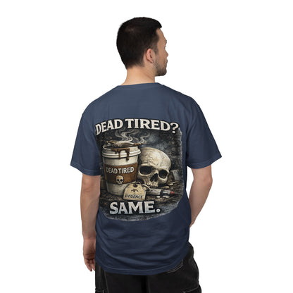 Dead Tired Medical Examiner T-shirt | Funny Forensic Design