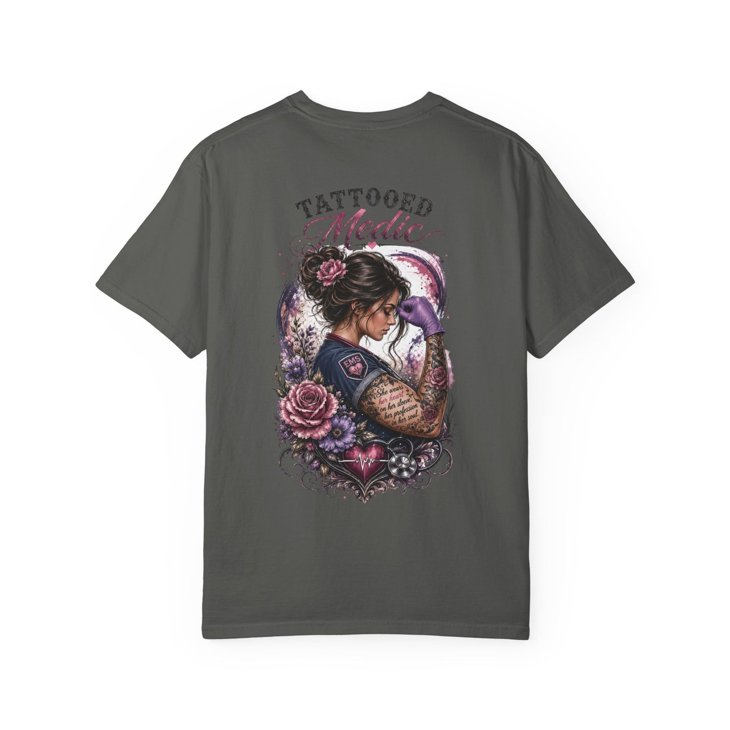 Tattooed Medic T-Shirt — "She Wears Her Heart on Her Sleeve"