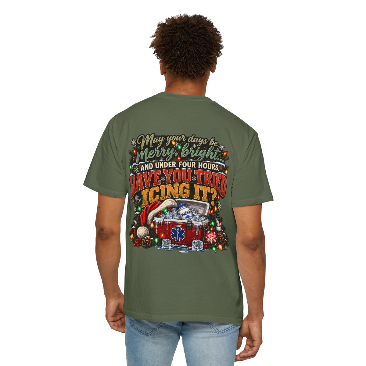 Have You Tried Icing It? Christmas EMS Shirt | Funny Paramedic Holiday T-Shirt & Sweatshirt | Adult Medical Humor Gift