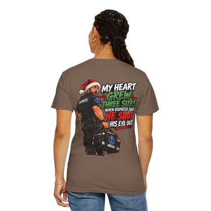 My Heart Grew Three Sizes | Funny Paramedic Christmas T-Shirt & Sweatshirt