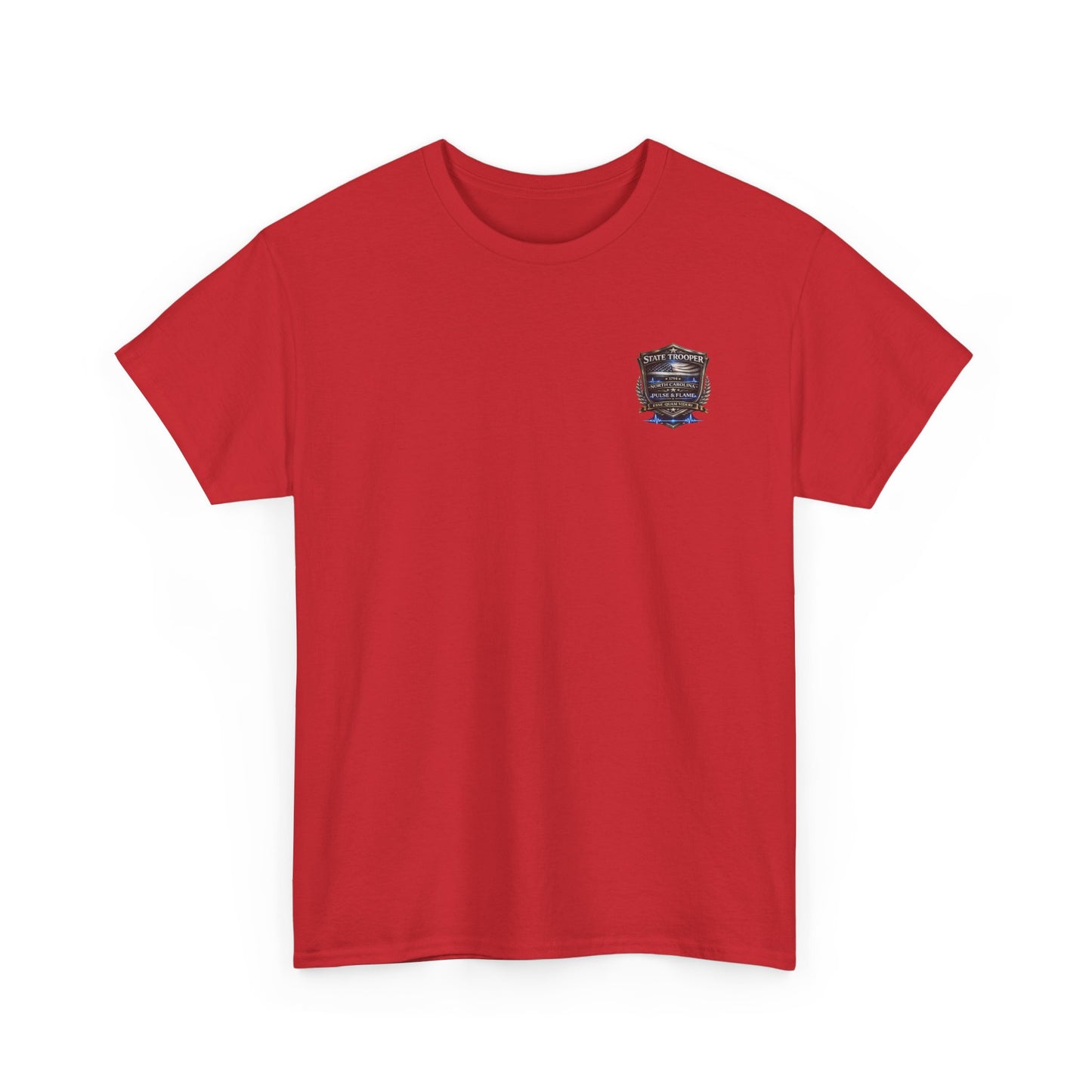 Sworn to serve-State Trooper Badge North Carolina T‑Shirt – Motto