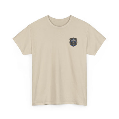 Sworn to serve-State Trooper Badge North Carolina T‑Shirt – Motto