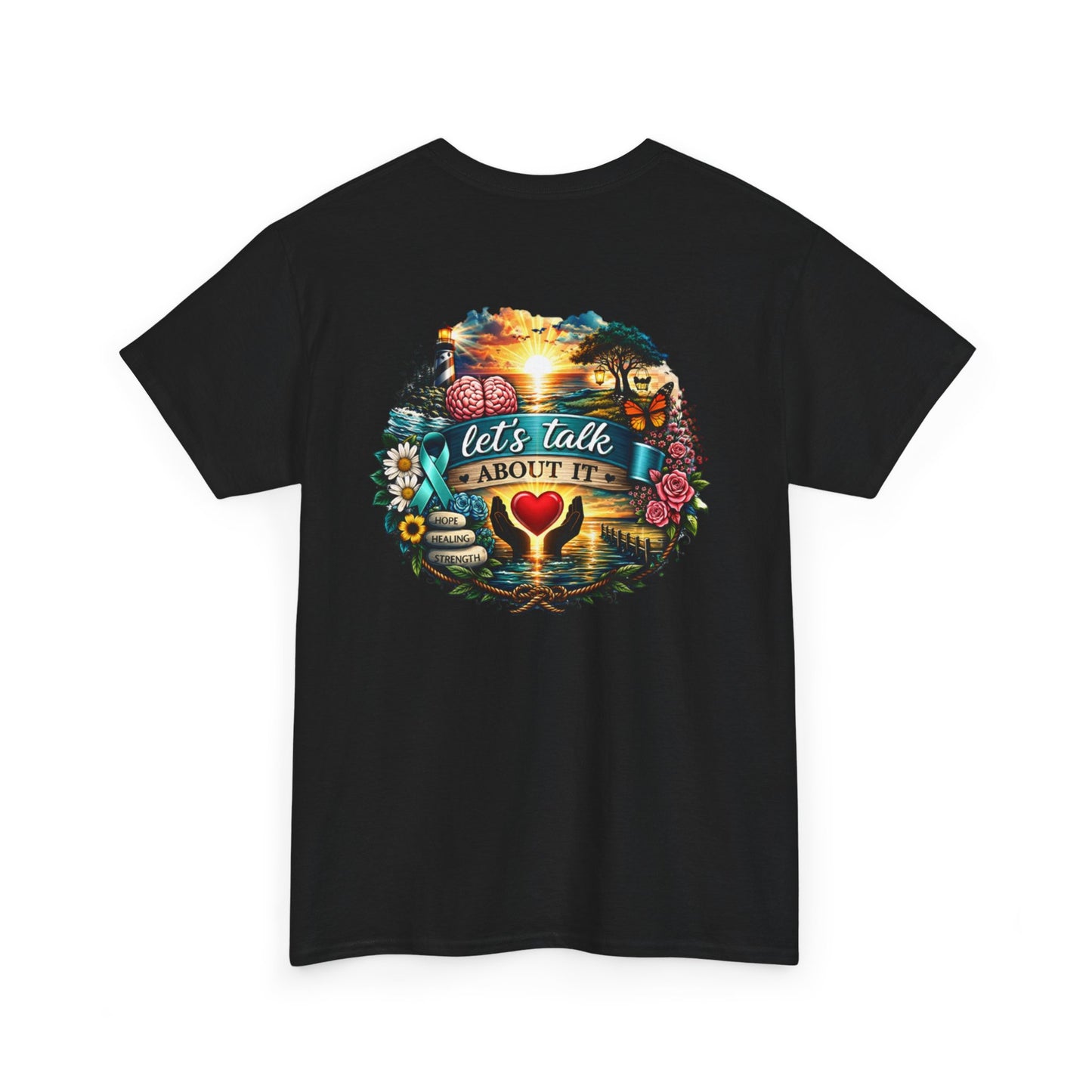 Let’s Talk About It Mental Health Awareness T-Shirt  You Are Not Alone Inspirational Tee Depression, Anxiety, PTSD