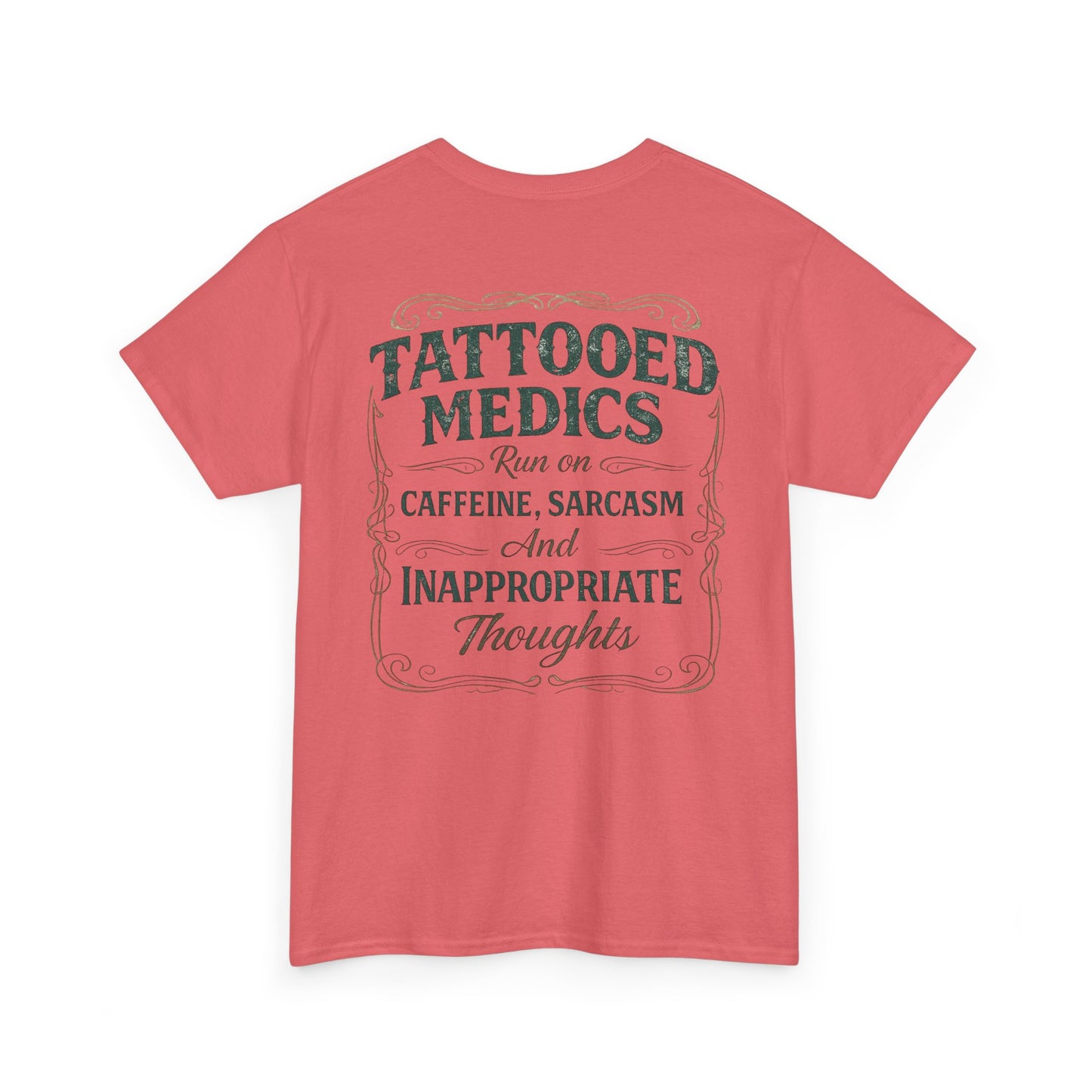 Caffeine & Chaos Tattooed Medics Tee | Paramedic EMS Humor