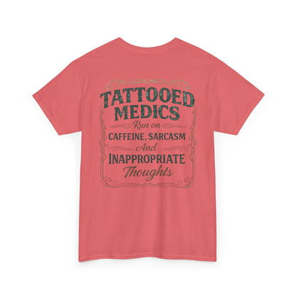 Caffeine & Chaos Tattooed Medics Tee | Paramedic EMS Humor