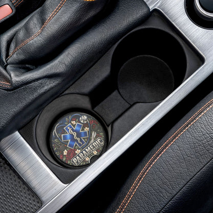 Paramedic Soapstone Car Coaster — EMS Star of Life Medical Symbol