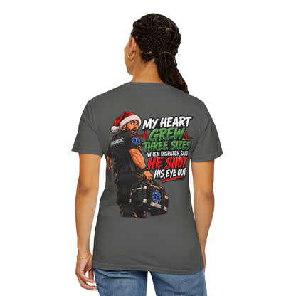 My Heart Grew Three Sizes | Funny Paramedic Christmas T-Shirt & Sweatshirt