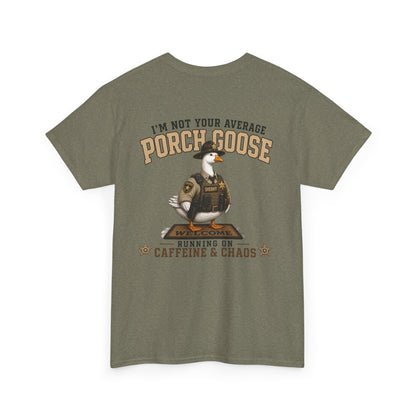 Deputy Porch Goose T-Shirt — "Meet Your Porch Guardian"