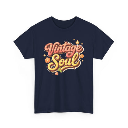 Retro Groovy Tee — "Vintage Soul" 70s-Inspired Hippie Graphic Shirt