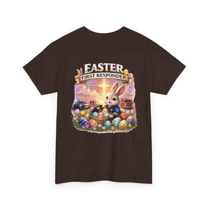 First Responder Easter T-Shirt — Cute EMS, Firefighter & Police Holiday Tee