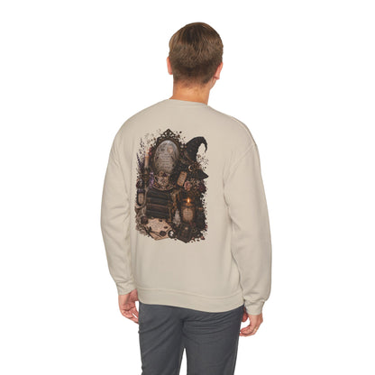 Witchy Apothecary Spellcaster Illustration Sweatshirt | Occult, Vintage Potion Art