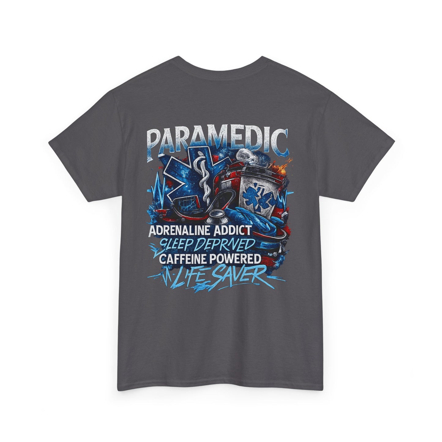 Adrenaline Addict EMT Paramedic Tee | First Responder Typography
