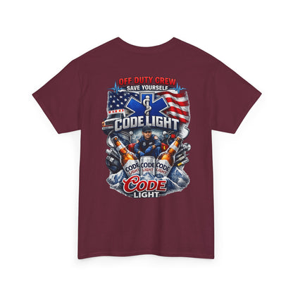 Off Duty Code Light EMT T-Shirt — Funny Paramedic & First Responder Gift