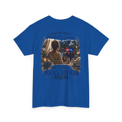 Police Mom T-Shirt — Proud Blue Line Law Enforcement Family Tee