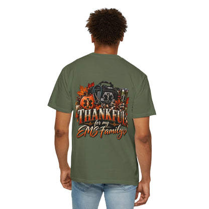 Thankful for My EMS Family Shirt | Paramedic Thanksgiving Sweatshirt | EMT Fall Shirt | First Responder Gift | EMS Crewneck or T-Shirt