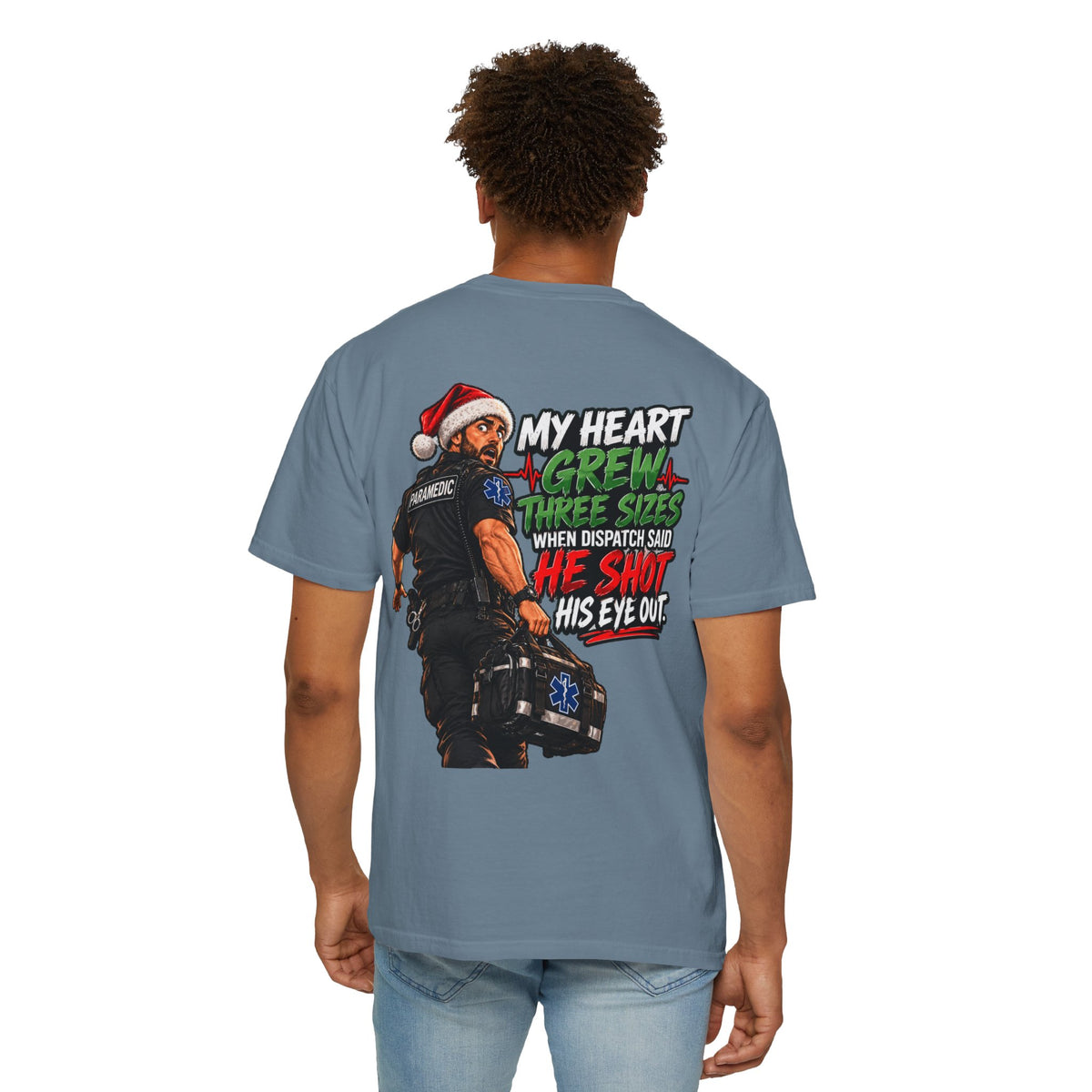 My Heart Grew Three Sizes | Funny Paramedic Christmas T-Shirt & Sweatshirt