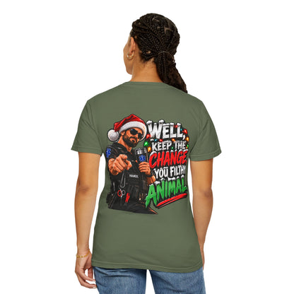 Funny Paramedic Christmas Shirt, Keep the Change You Filthy Animal, EMS Holiday Sweatshirt, EMT Gift, First Responder Christmas Apparel