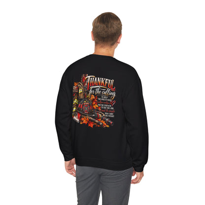 Thankful for the Calling | Firefighter Thanksgiving  Sweatshirt