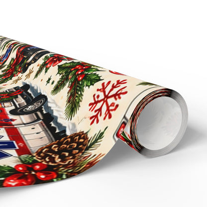 Wrapping Paper – Christmas Emergency Medical Services Design