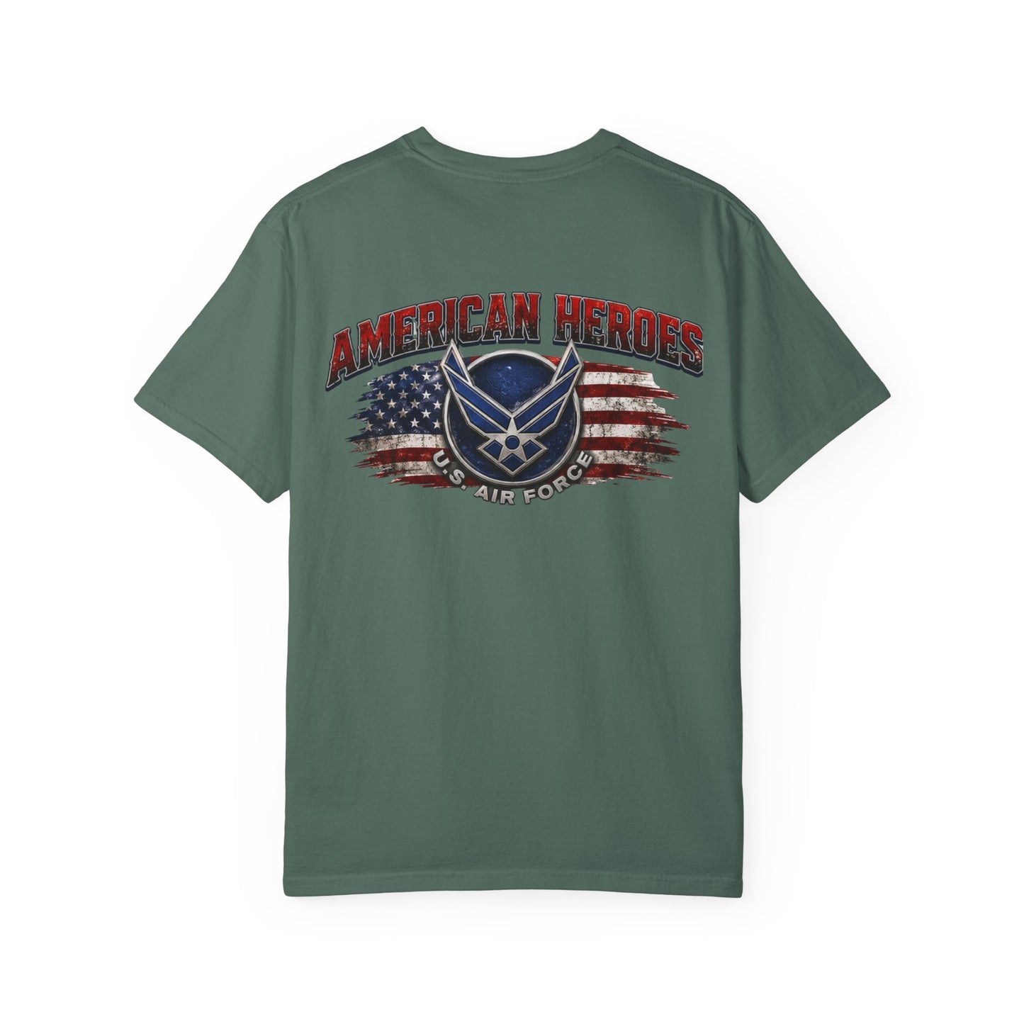 Air Force American Heroes T-Shirt — Patriotic U.S. Flag Military Tee