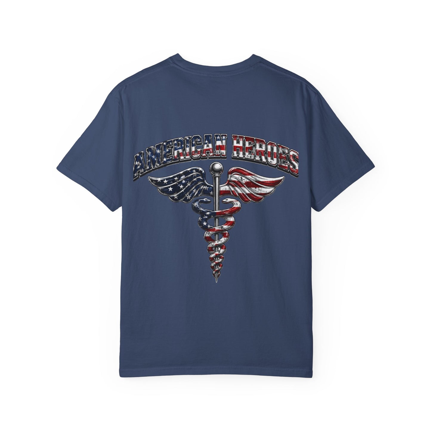 American Heroes Caduceus T-Shirt | Flag Medical Symbol