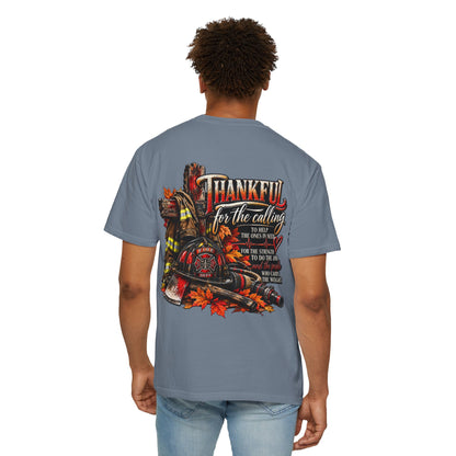Thankful for the Calling | Firefighter Thanksgiving T-Shirt