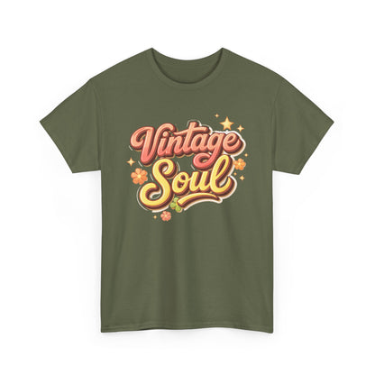 Retro Groovy Tee — "Vintage Soul" 70s-Inspired Hippie Graphic Shirt